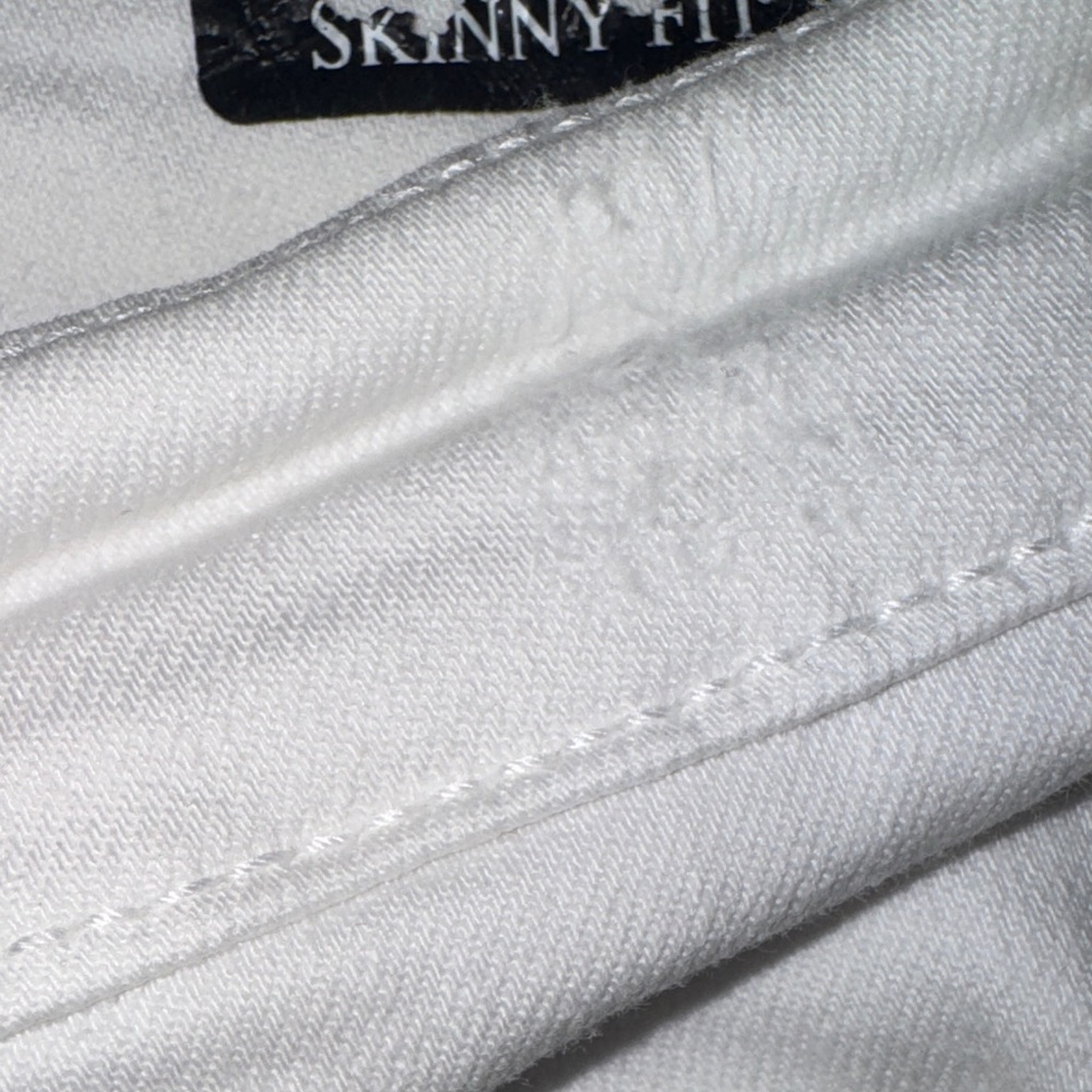 Judy Blue Women's White Distressed Denim Skinny Jeans Skinny Fit size 3 / 26 - Picture 3 of 16